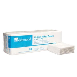 Richmond Dental Cotton Filled Exodontia Sponges, 3" x 3", 4-Ply, Non-Sterile, 200/Sleeve, 20 Sleeves/Case, 300311 thumbnail 4
