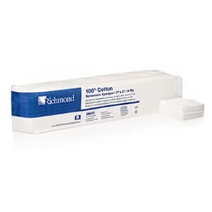 Richmond 100% Cotton Non-Woven Sponges, 4-Ply, Non-Sterile, 2" x 2", 5000/Case, 300631 thumbnail 7