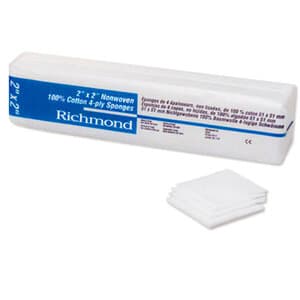 Rayon/Poly Non-Woven Sponges, 4-Ply, 2" x 2", Non-Sterile, 5000/Case, 300634 thumbnail 7