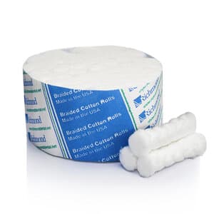 Richmond Braided Cotton Rolls, Medium (3/8"), Junior Pack, 1 1/2", Non-Sterile, 2000/Pk, 200204 thumbnail 16