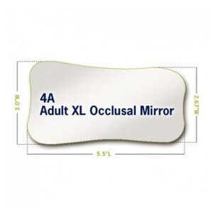 Riofoto Rhodium Coated Intraoral Photography Mirror, #4A Adult X-Long Occlusal, Each thumbnail 4