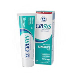 CloSYS Non-Irritating Sensitive Fluoride Toothpaste, Gentle Mint, 3.4 oz Tube, 24/Box, 1C-34-24F thumbnail 5