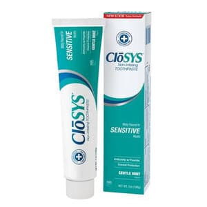 CloSYS Sensitive Fluoride Toothpaste, Gentle Mint, 7 oz Tube, 24/Box, 1C-7-24F thumbnail 3