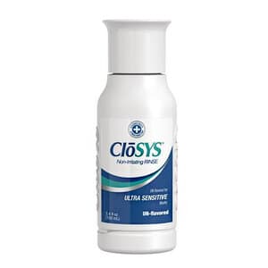 CloSYS Ultra Sensitive Oral Health Rinse, Unflavored, Alcohol-Free, 3.4 oz Bottle, 48/Case thumbnail 4