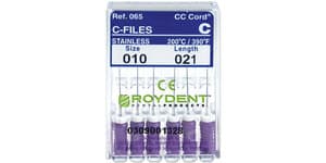 Roydent K-Files #10 (Purple), 21mm, Stainless Steel, Pack of 6, 06321010R thumbnail 9