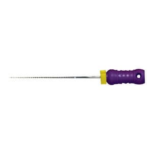 Roydent K-Type Files, Size #10, 25mm, Stainless Steel, Color-Coded Purple, 6/Pack, 06325010R thumbnail 9