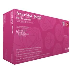 Sempermed StarMed Rose Nitrile Exam Gloves, Medium, Powder-Free, Latex-Free, with Aloe & Vitamin E, 200/Box, SMNR203 thumbnail 8