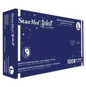 StarMed Select Nitrile Exam Gloves, Powder Free, Non-Sterile, Large, Violet Blue, 100/Box, SMNS104 thumbnail 6