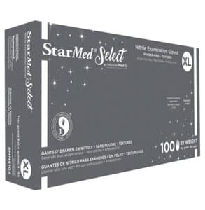 StarMed Select Nitrile Exam Gloves, Powder-Free, Textured, Non-Sterile, Extra Large, Violet Blue, 100/Box, SMNS105 thumbnail 3