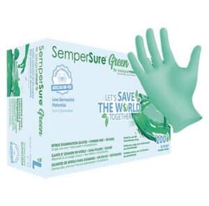 Sempermed Sempersure Green Powder Free Nitrile Exam Gloves, Medium, Textured, 200/Box, SUNG203 thumbnail 11