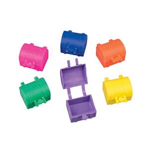 Sherman Specialty Tooth Saver Treasure Chest, Assorted Neon Colors, 1 Inch, 144/Pkg, S6285 thumbnail 4