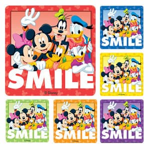 Disney Gang Smile Stickers, 2.5" x 2.5", 6 Assorted Designs, 100/Roll, PS233 thumbnail 5