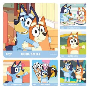 Bluey Dental Stickers Roll, 100 Stickers per Roll - Bluey Dental Stickers Roll/100 - Image 1