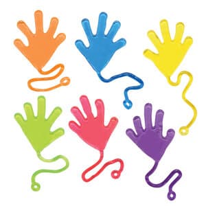 Sherman Specialty Sticky Hands, 5" Assorted Colors, 72/Pack, S2796 thumbnail 5