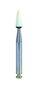 Shofu Dura-White Finishing Stone, FL2 Flame Shape, CA (Contra Angle) Latch-Type, ISO #025, White, 12/Pk, #0223 thumbnail 14