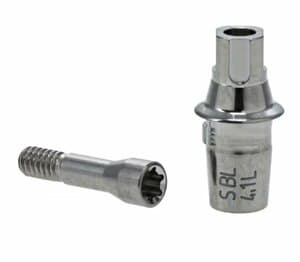 Dentsply Sirona TiBase Abutment Kit for Straumann Bone Level RC 4.1/4.8, Connection L, Includes Titanium Base and Abutment Screw, 1/Kit thumbnail 6