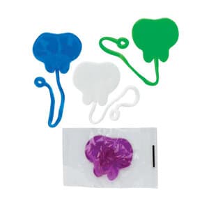 SmileMakers Tooth Shaped Sticky Toys, 2-1/4 Inches, Stretches Over 4 Feet, Individually Wrapped, Pack of 48 thumbnail 2