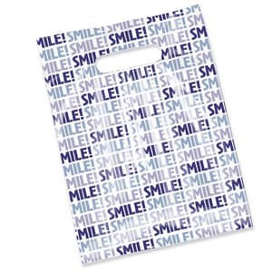 Smilemakers Clear Smile Scatter Bags, 7.5" x 10", Pack of 100 - CLEAR SMILE SCATTER BAGS PK100 7.5 X 10 - Image 1