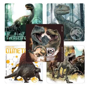 Smilemakers Jurassic World: Dominion Stickers Roll, 100 Stickers per Roll - Jurassic World: Dominion Stickers Roll/100 - Image 1