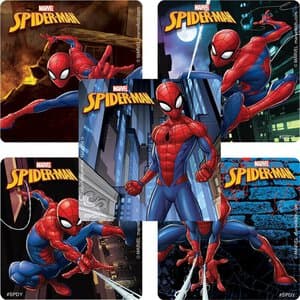 Spider-Man Assorted Stickers, Box of 100, #ST1418B - SPIDERMAN ASSORTED STICKERS BX/100 #ST1418B - Image 1