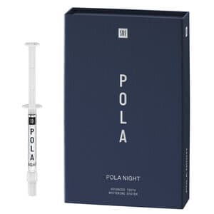 Pola Night Tooth Whitening System, 10% Carbamide Peroxide, Mini Kit, 1.3 g Syringes, 4/Pk, Spearmint, 7700106 thumbnail 8