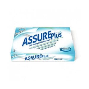 Assure Plus Self-Sealing Sterilization Pouches, 10" x 15", Pack of 200 - ASSURE PLUS SELF-SEALING POUCHES 10x15 PK200 - Image 1