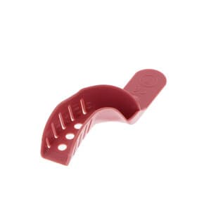 Sultan Dentray II Disposable Perforated Impression Trays, Upper Left/Lower Right Quadrant, Size #7, Pack of 12 - DENTRAY II TRAYS UL/LR QUAD .#7 PERFORATED PK12 - Image 1
