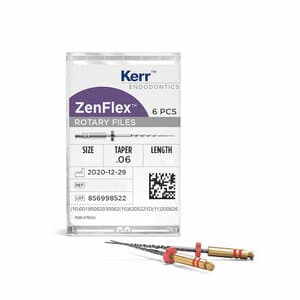 ZenFlex NiTi Rotary Shaping File, .20/.06 Taper, 21mm, 6/Pk, 818-2201 thumbnail 12