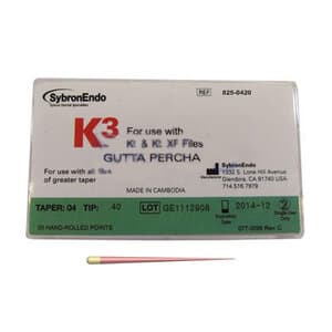 K3/K3XF Gutta-Percha Points, 0.04 Taper, Size #20, Yellow, 50/Pk, 825-0420 thumbnail 16