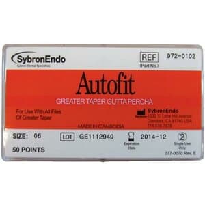 Kerr Autofit Greater Taper Gutta-Percha Cones, 0.06 Taper, 50/Pk, 972-0102 thumbnail 12