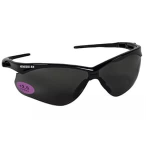 Halyard Nemesis Safety Glasses, Black Frame with Amber Lens - NEMESIS SAFETY GLASSES BLACK W/ AMBER LENS - Image 1