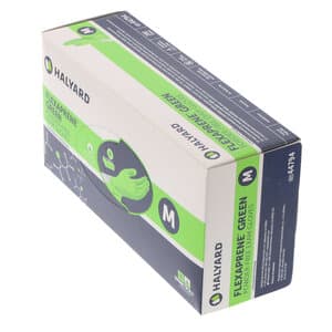 Halyard Flexaprene Green Powder-Free Exam Gloves, Medium, 200/Box - Halyard Flexaprene Green Powder-Free Exam Gloves 200/Box - Image 1