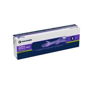 Halyard Purple Nitrile Exam Gloves, Powder-Free, Small, 50/Box - PURPLE MAX NITRILE GLOVES SMALL PK50 - Image 1