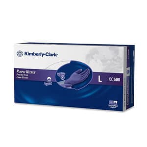 Safeskin Purple Nitrile Dental Exam Gloves, Powder Free, Large, 100/Box - SAFESKIN NITRILE PF GLOVES PURPLE LARGE PK100 - Image 1