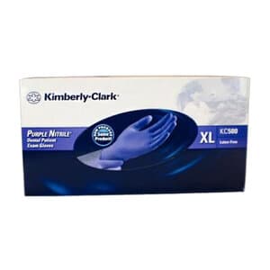 Halyard Safeskin Purple Nitrile Dental Exam Gloves, Powder Free, Extra Large, 90/Box - SAFESKIN NITRILE PF GLOVES PURPLE X-LARGE PK90 - Image 1
