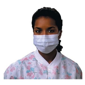 Halyard The Lite One Standard Procedure Earloop Face Mask, Blue, 50/Box - THE LITE ONE MASKS EARLOOP BLUE PK50 - Image 1