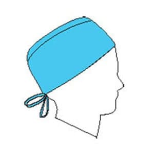 Halyard Blue Surgical Caps, Non-Sterile, Disposable, 100 per Box - BLUE SURGICAL CAPS (100) - Image 1