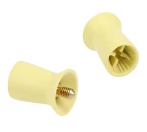 Densco Prophy Cup, Screw Shank, Firm Yellow, Ribbed/Webbed, 144/Box, 085133-144 thumbnail 6