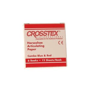 Miltex Articulating Paper Horseshoe, Red/Blue, Thin, 12 per Box thumbnail 2