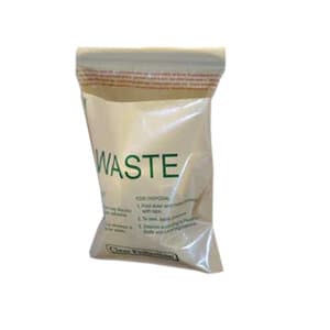 Unimed Beige Standard Waste Stick-On Bags, 9" x 10", 1.4 qt, 2 mil, Box of 100 thumbnail 2