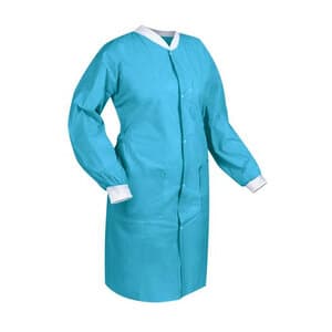 Dukal FitMe Lab Coat, Sky Blue, Small, 10/Pack, UGC-6601-S thumbnail 3
