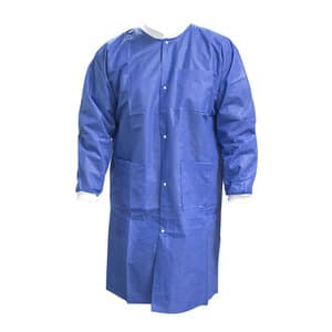 FitMe Lab Coat, Sky Blue, X-Large, 10/Pack, UGC-6601-XL thumbnail 4