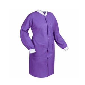 FitMe Lab Coat, Large, Purple, 10/Bag, UGC-6604-L thumbnail 4