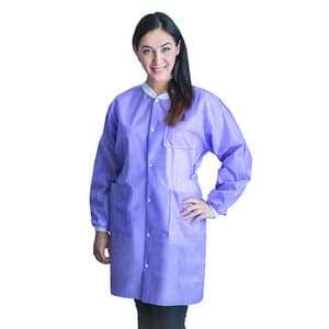 FitMe Disposable Lab Coat, X-Large, Purple, 10/Bag, UGC-6604-XL thumbnail 4