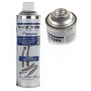 Vector Premium Handpiece Lubricant and Cleaner for QUATTROcare Lubrication Machines, All-Synthetic, 500 mL Spray Can, VL-AQ thumbnail 6