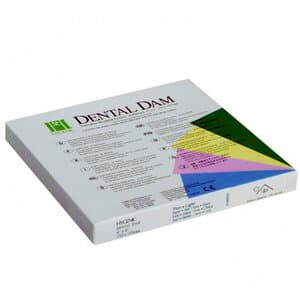 HySolate Latex Dental Dam, 6" x 6" (152 x 152 mm), Heavy, Green, Unscented, Powder-Free, 36/Box, 60034420 thumbnail 7
