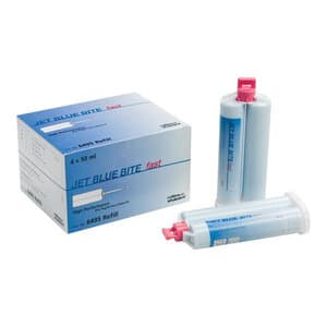 Coltene Jet Blue Bite Bite Registration Vinylpolysiloxane, Fast Set, 50 mL Cartridges, 4/Pack Refill (C6495) thumbnail 3