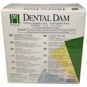 HySolate Fiesta Latex Dental Dam, Assorted Medium, 5" x 5" (127 x 127 mm), Powder Free, Low Protein, Fruit Scented, 364/Pack, 60034439 thumbnail 7