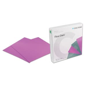 Hygenic Flexi-Dam Non-Latex Dental Dam, 6" x 6", Medium, Purple, 30/Box, H09945 thumbnail 16