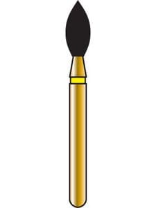 Alpen Multi-Use Multilayer Diamond Bur, FG, Extra Fine, Yellow, Pointed Football #368, 2.3 mm Head Diameter, 5 mm Head Length, 5/Pkg, G368-314-023-05.0 thumbnail 5